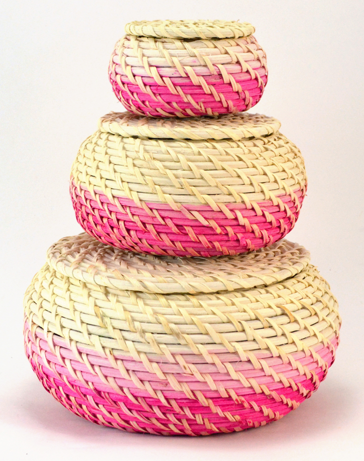 Beautiful Dyed Baskets DIY - DIY Scoop